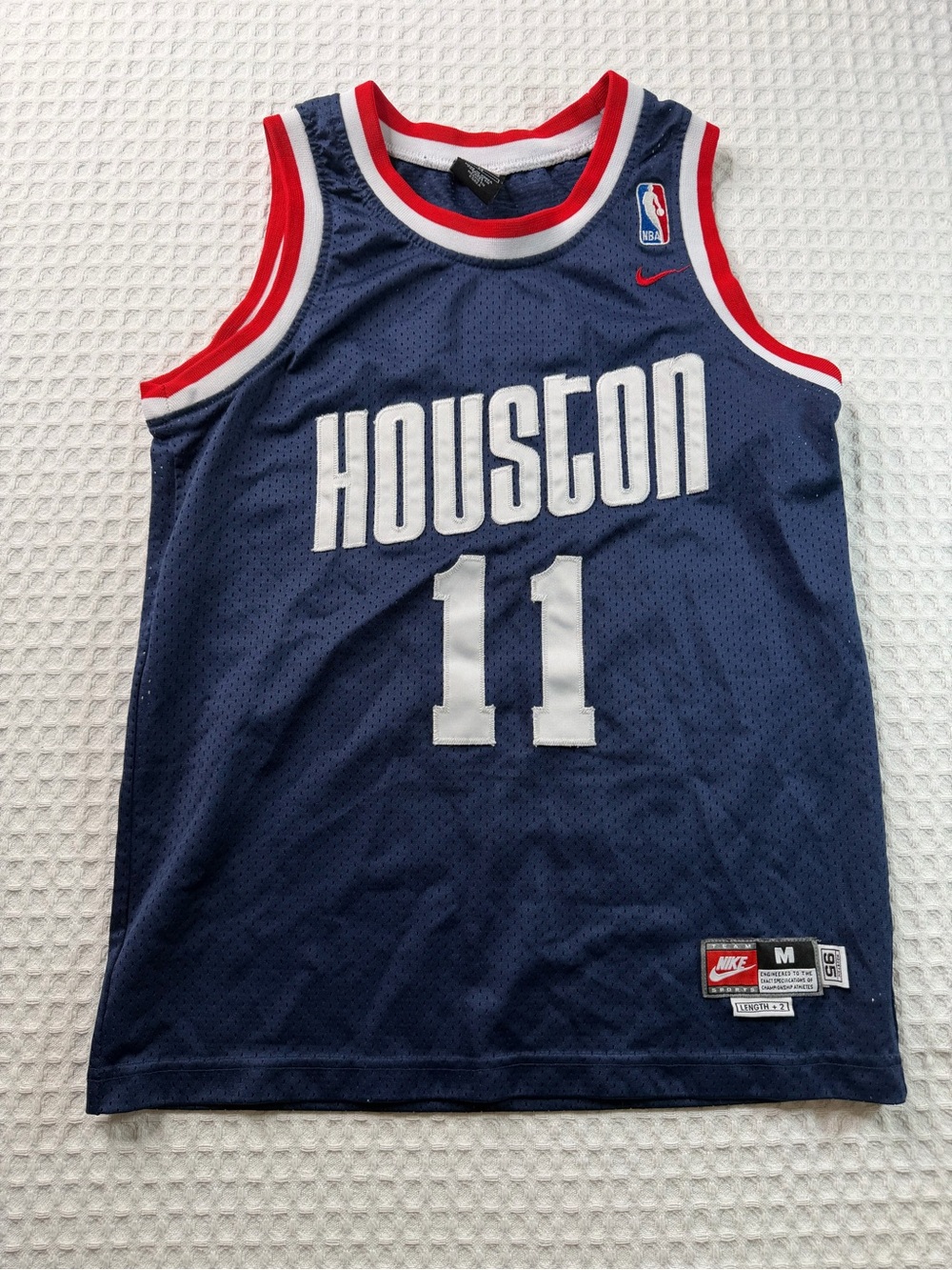 Vintage Nike Yao Ming Houston Rockets NBA Jersey Blue Youth M +2(387)
